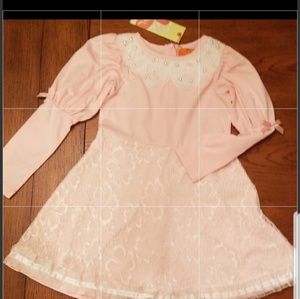 🆕️Pink lace dress Dolce Liya, cotton blend